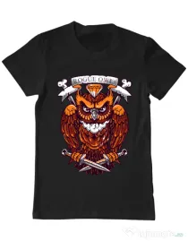 Tricou ADLER barbat Rogue owl Negru