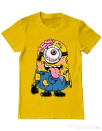 Tricou ADLER barbat Zombie minion Galben