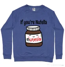 Bluza ADLER barbat If you are nutella Albastru melanj