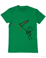Tricou ADLER barbat Catching love 1 Verde mediu