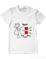 Tricou ADLER barbat Our love story 1 Alb