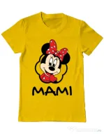 Tricou ADLER barbat Mouse mommy Galben