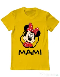Tricou ADLER barbat Mouse mommy Galben