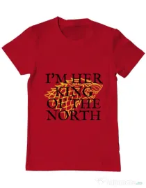 Tricou ADLER barbat Her king of the north Rosu