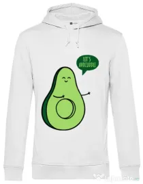Hoodie barbat cu gluga Avocuddle 1 Alb