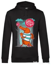 Hoodie barbat cu gluga Haters gonna hate Negru
