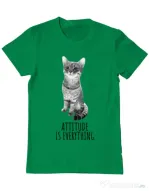 Tricou ADLER barbat Attitude is everything Verde mediu