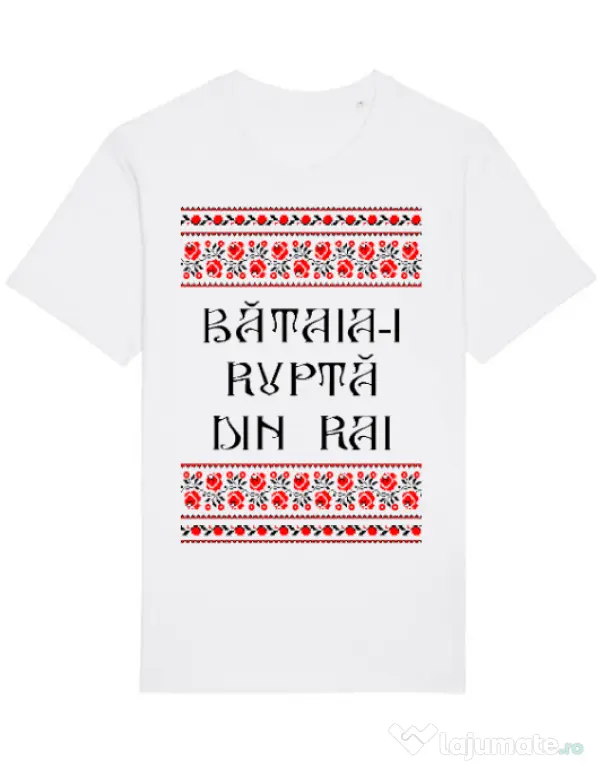 Tricou STANLEY STELLA barbat Bataia e rupta din rai Alb
