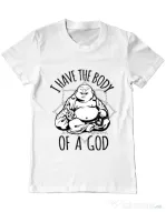 Tricou ADLER barbat Body of a god Alb