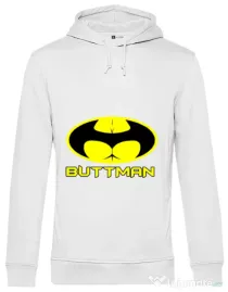 Hoodie barbat cu gluga Buttman Alb