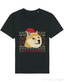 Tricou STANLEY STELLA barbat Doge christmas Negru