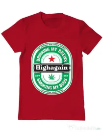Tricou ADLER barbat Highagain Rosu