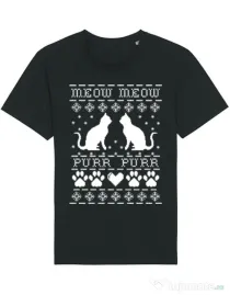 Tricou STANLEY STELLA barbat Meow purr Negru
