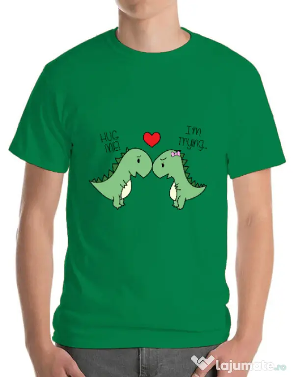 Tricou ADLER barbat Trex love Verde mediu
