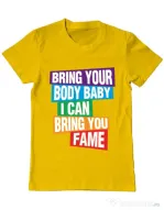 Tricou ADLER barbat Bring your body Galben