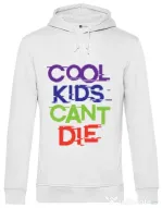 Hoodie barbat cu gluga Cool kids Alb