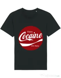 Tricou STANLEY STELLA barbat Enjoy cocaine Negru