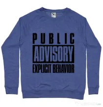 Bluza ADLER barbat Explicit behavior Albastru melanj