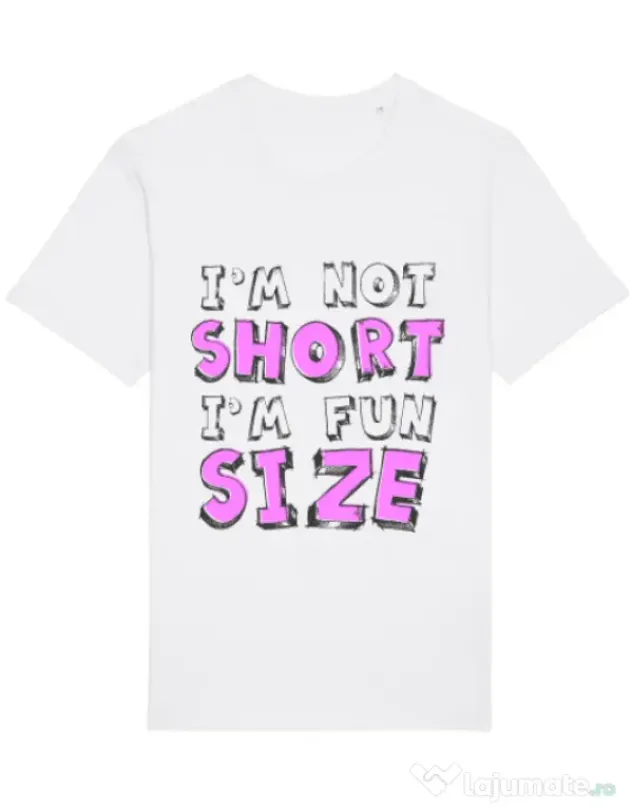 Tricou STANLEY STELLA barbat I'm not short Alb