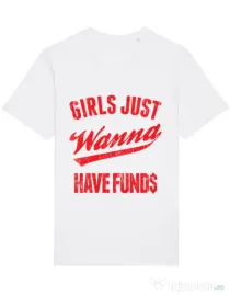 Tricou STANLEY STELLA barbat Girls wanna have funds Alb