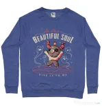 Bluza ADLER barbat Beautiful soul Albastru melanj