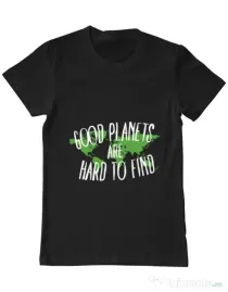 Tricou ADLER barbat Good planets Negru