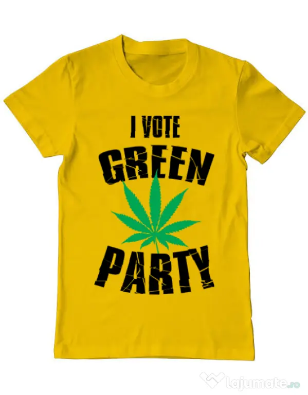 Tricou ADLER barbat Green party Galben