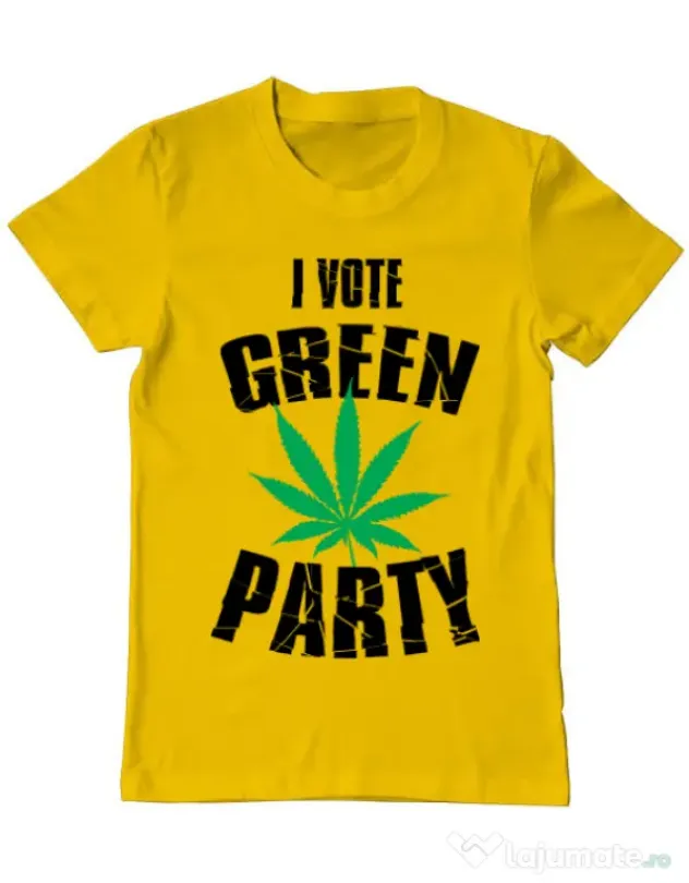 Tricou ADLER barbat Green party Galben