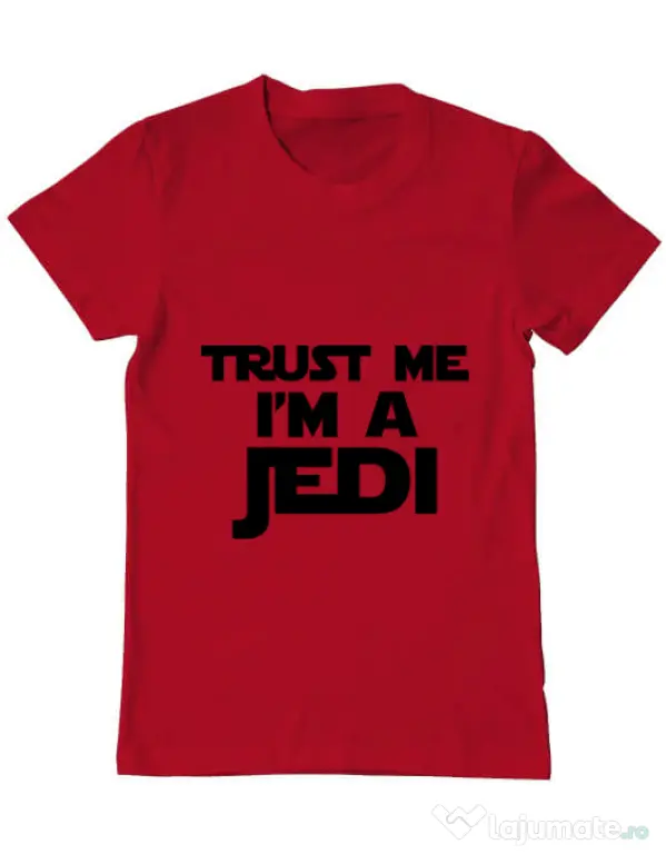 Tricou ADLER barbat I am a jedi Rosu