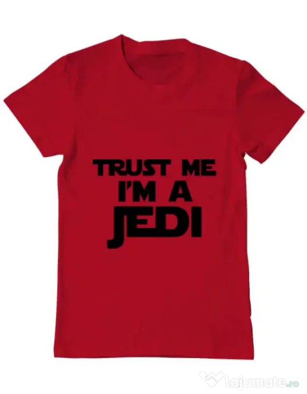 Tricou ADLER barbat I am a jedi Rosu