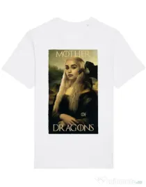 Tricou STANLEY STELLA barbat Mother of dragons 3 Alb