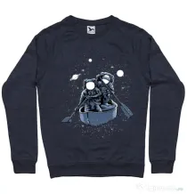 Bluza ADLER barbat Across the galaxy Denim inchis