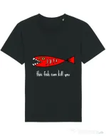 Tricou STANLEY STELLA barbat This fish can kill you Negru
