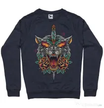 Bluza ADLER barbat Stabbed wolf Denim inchis