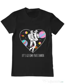 Tricou ADLER barbat Space love Negru