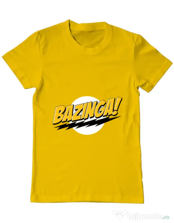 Tricou ADLER barbat Bazinga Galben