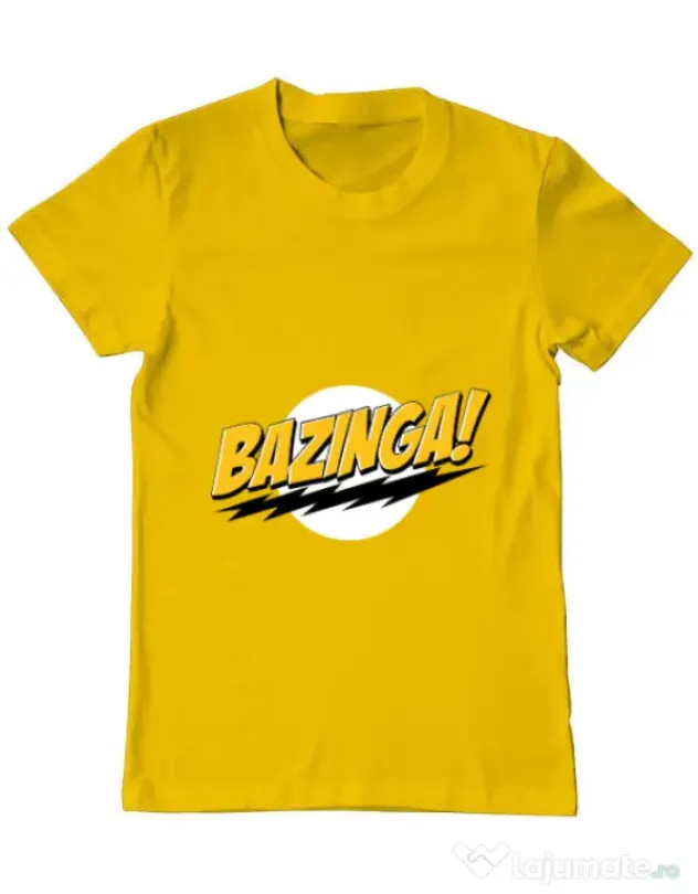 Tricou ADLER barbat Bazinga Galben