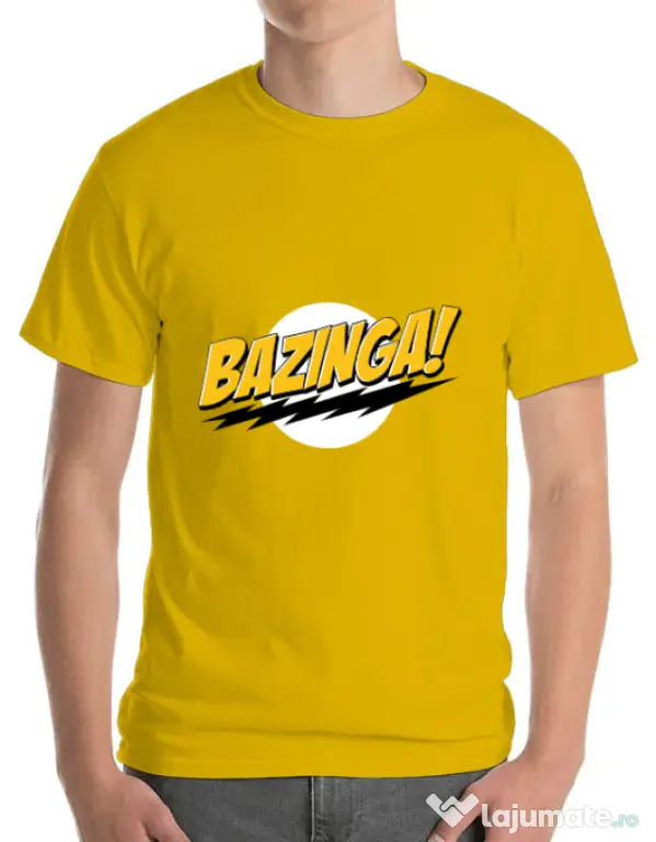 Tricou ADLER barbat Bazinga Galben