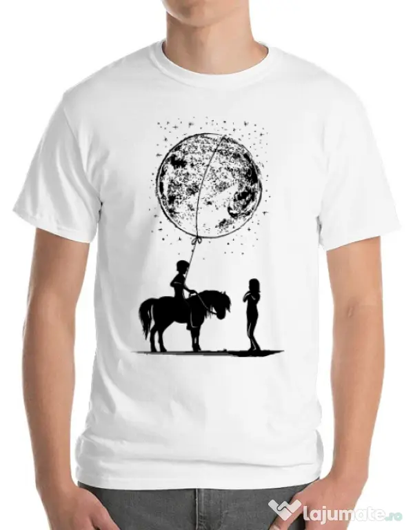 Tricou ADLER barbat Din alta lume Alb