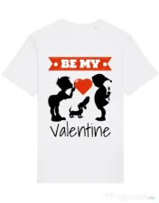 Tricou STANLEY STELLA barbat Be my valentine Alb 