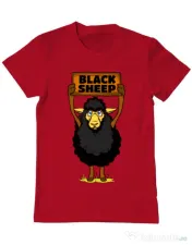 Tricou ADLER barbat Black sheep Rosu 