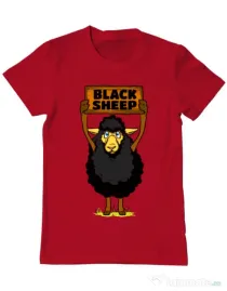 Tricou ADLER barbat Black sheep Rosu