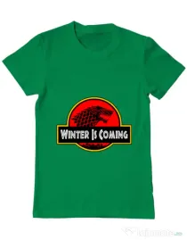 Tricou ADLER barbat Jurassic winter Verde mediu