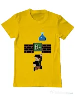 Tricou ADLER barbat Breaking Mario Galben