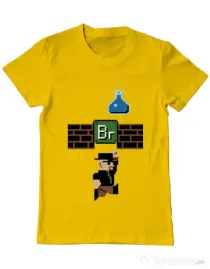 Tricou ADLER barbat Breaking Mario Galben
