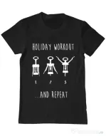 Tricou ADLER barbat Holiday workout Negru