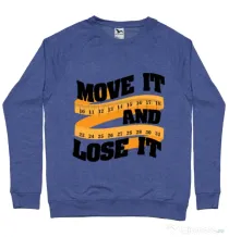 Bluza ADLER barbat Move it and lose it Albastru melanj