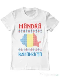 Tricou ADLER barbat Mandra romancuta Alb