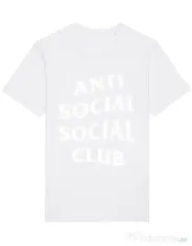 Tricou STANLEY STELLA barbat Anti social Alb