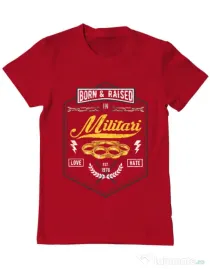 Tricou ADLER barbat Militari Rosu